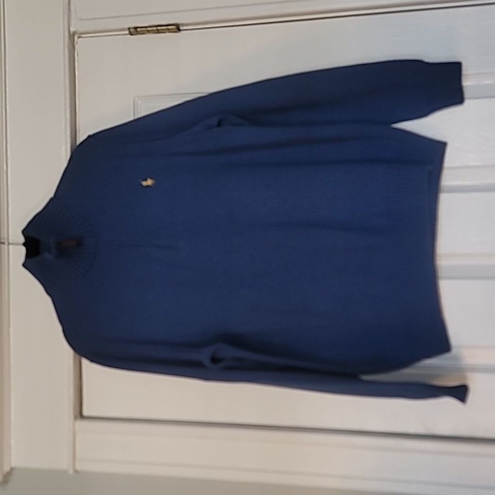 Polo half-zip sweater